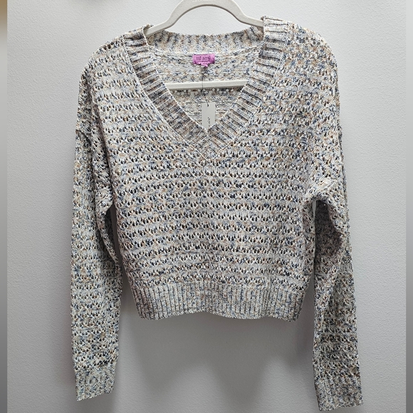 mi ami for Francesca's Kristin Yarn Knit Pullover Sweater NWT - Picture 5 of 13